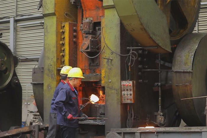 金山网架配件车间